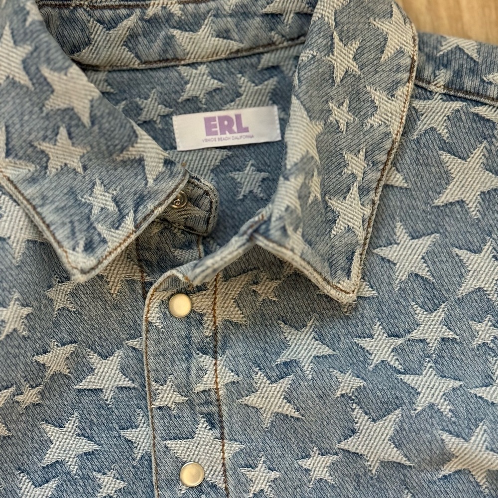 ERL men's shirt jacket new without tags. Originally over $800